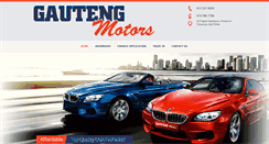 Desktop Screenshot of gautengmotors.co.za